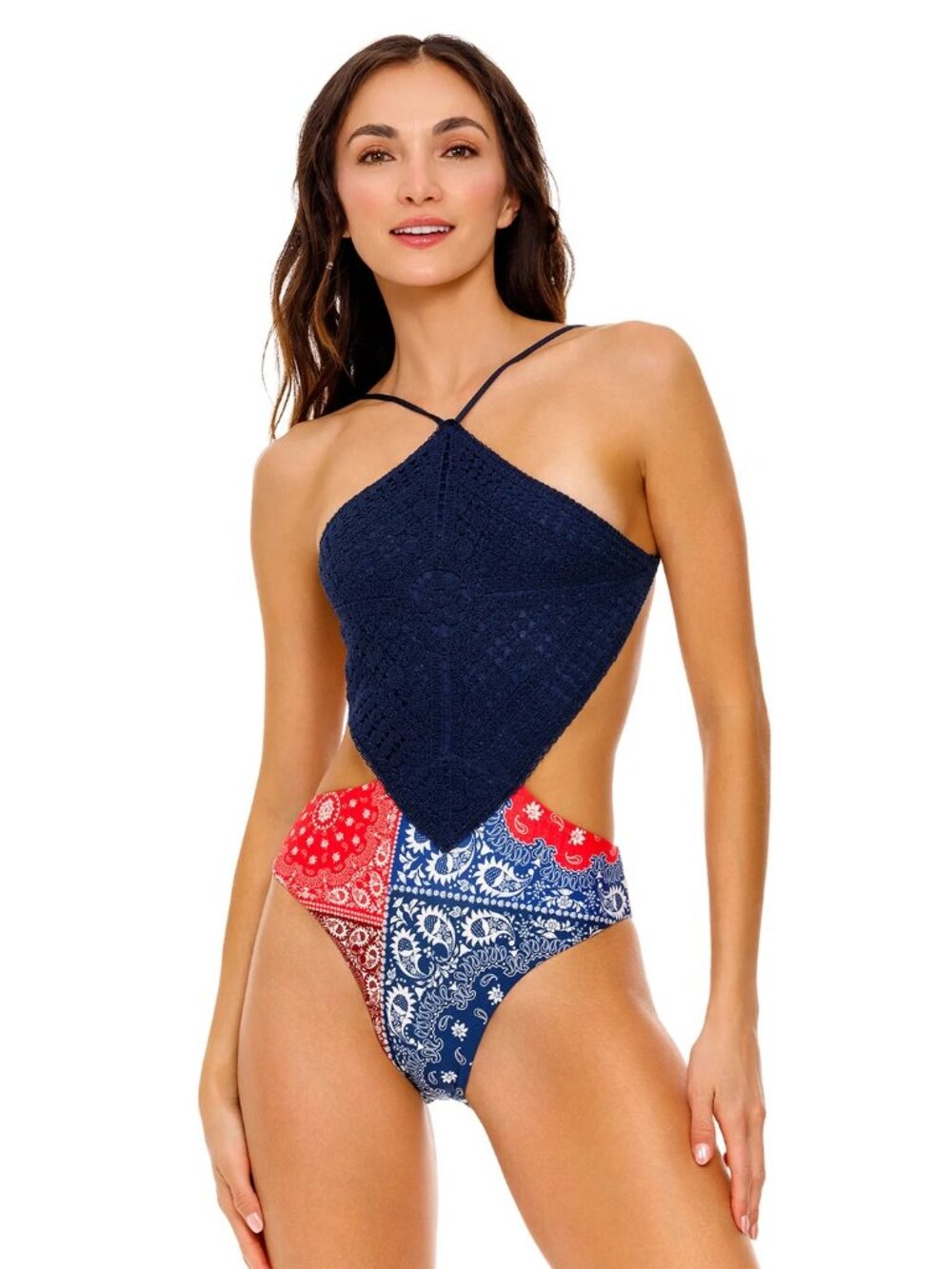 Agua Bendita - Adara One Piece Swimsuit - bandana print